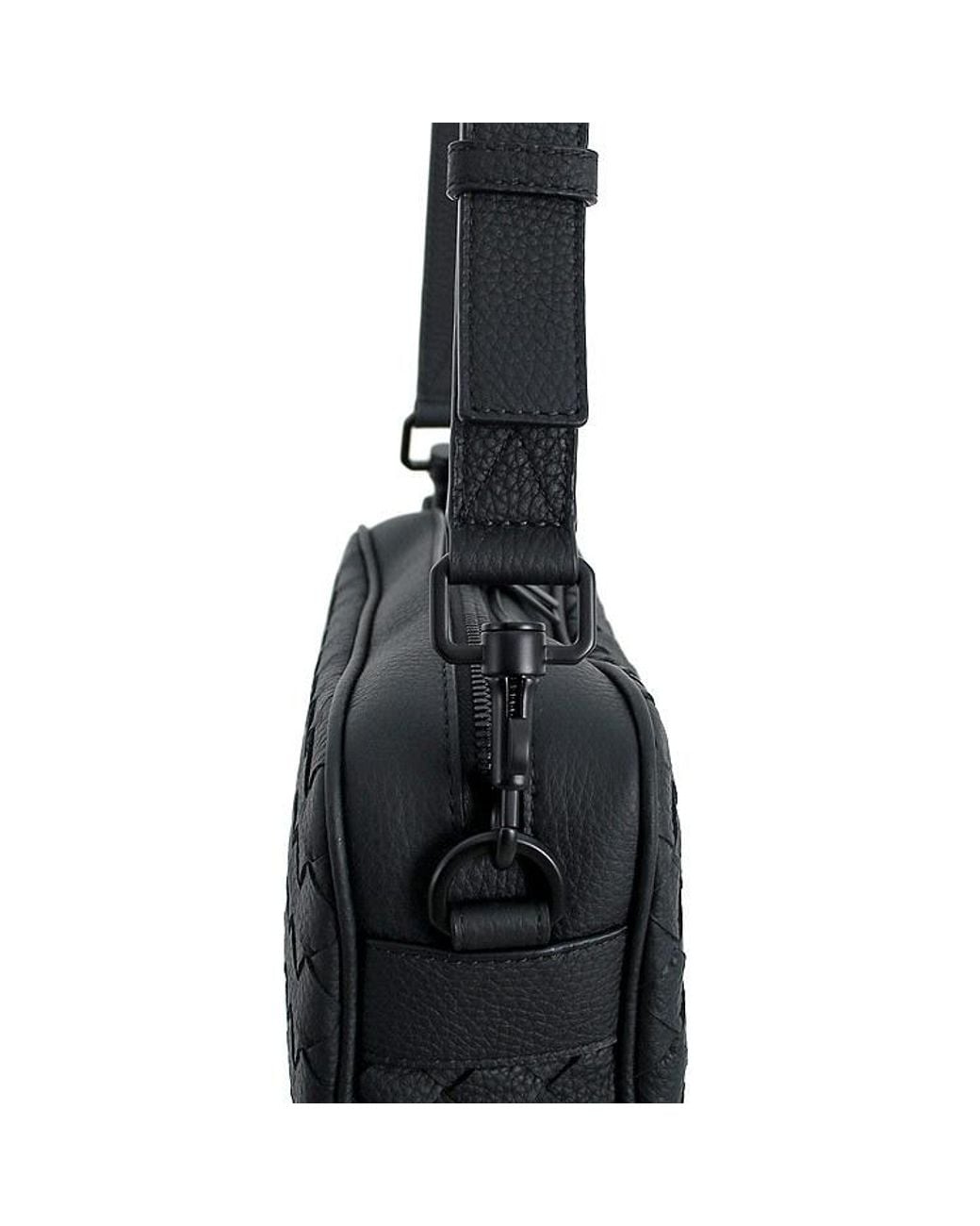 Bottega Veneta White Intreccia Small Camera Bag