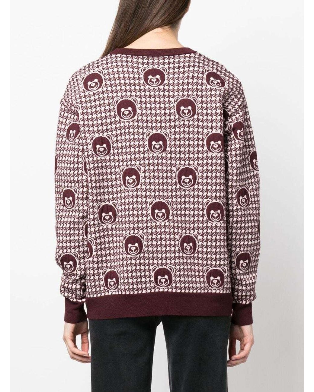 Moschino Multicolor Long-Sleeved Pattern Sweater