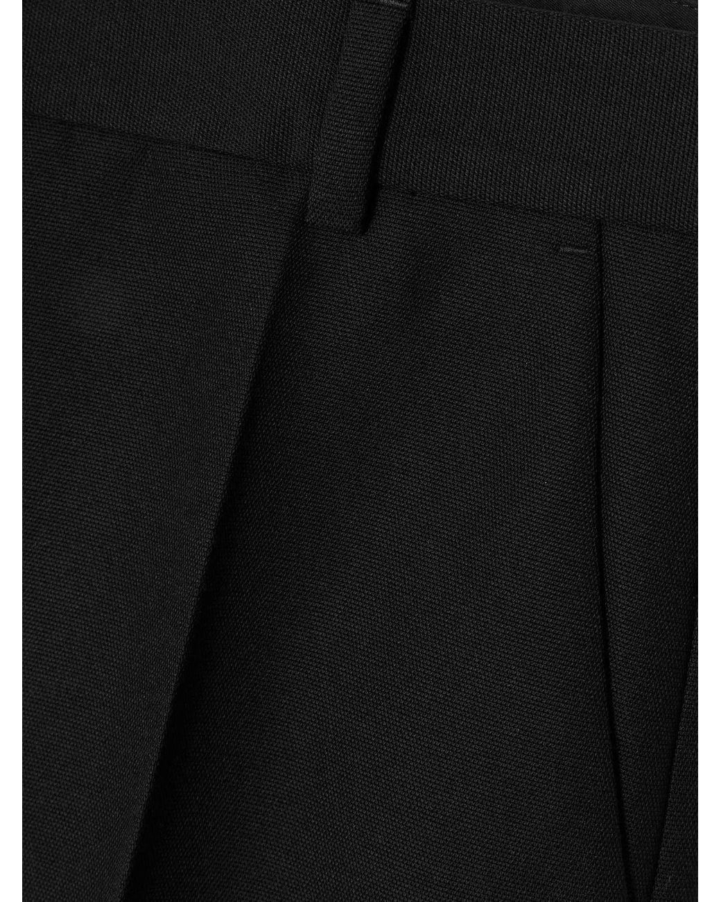 Totême Black Totême High-Waist Straight Pants