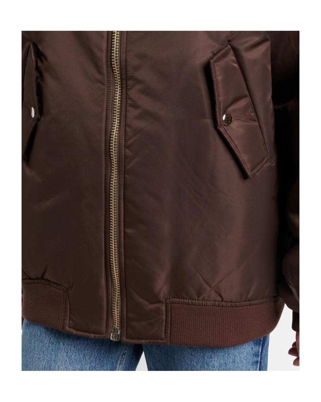 Frankie Shop Brown Astra Bomber Jacket