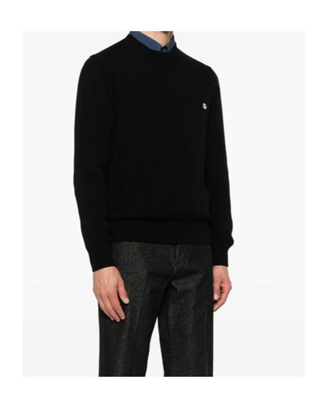 Gucci Black Logo Plaque Knitted Jumper for men