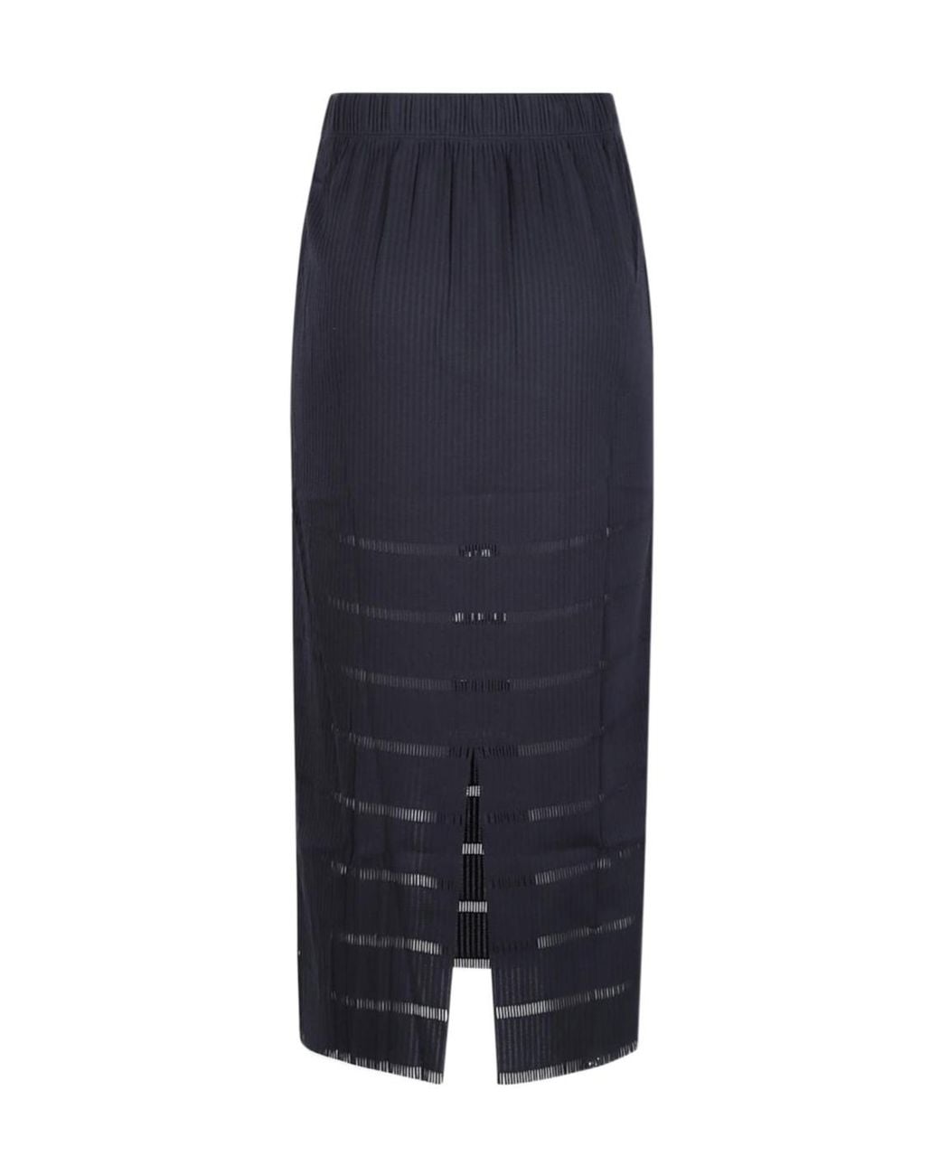 Pleats Please Issey Miyake Blue Elastic-Waist Skirt