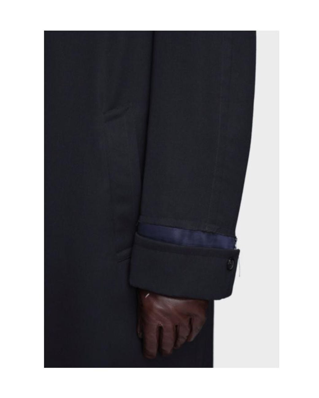 Maison Margiela Blue Single-Breasted Coat for men