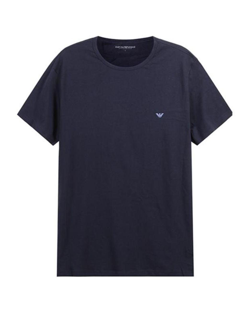 Emporio Armani Blue Crew Neck Short Sleeve T-Shirt 2-Piece Set for men