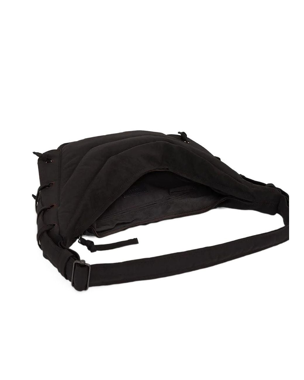 Lemaire Black Small Soft Game Shoulder Bag for men