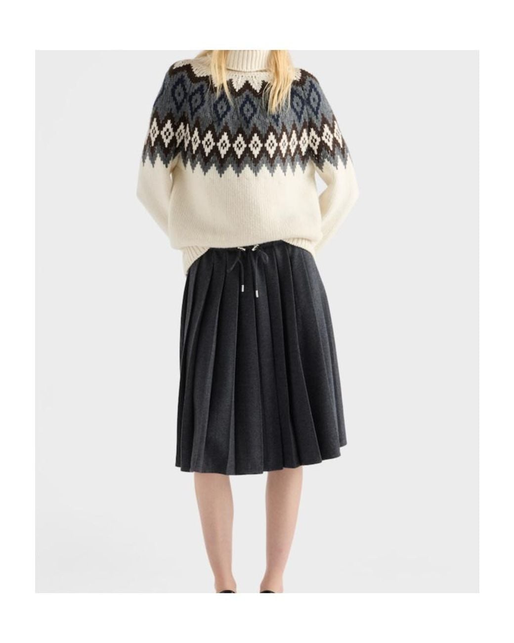 Prada Multicolor Turtleneck Knitted Jumper