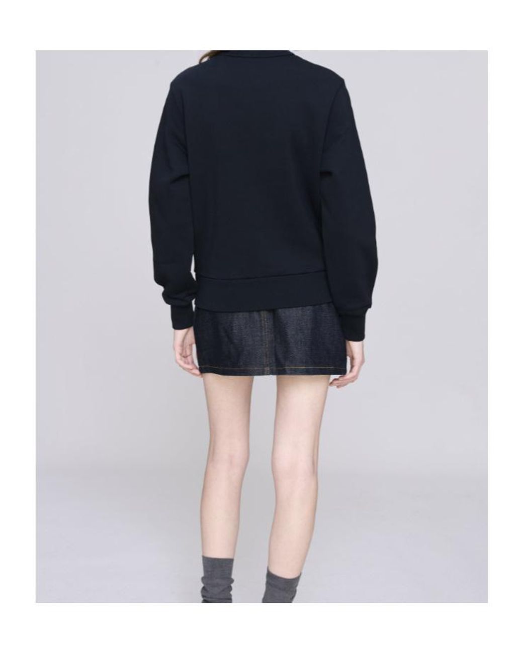 A.P.C. Blue Logo-Appliqué Sweatshirt