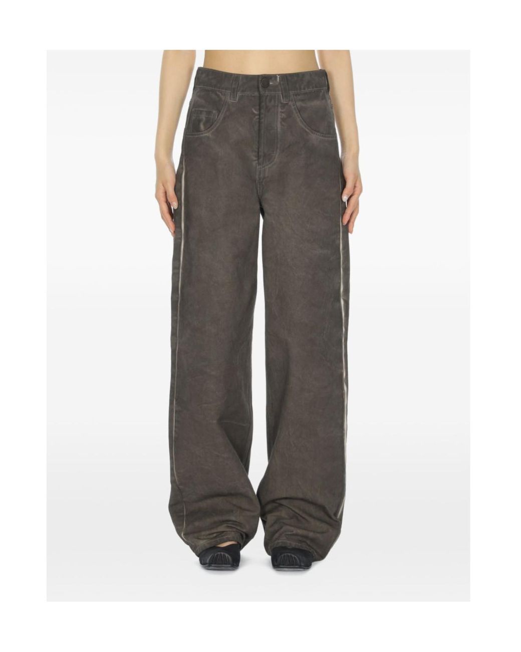 Uma Wang Gray Jeans With Belt Loops