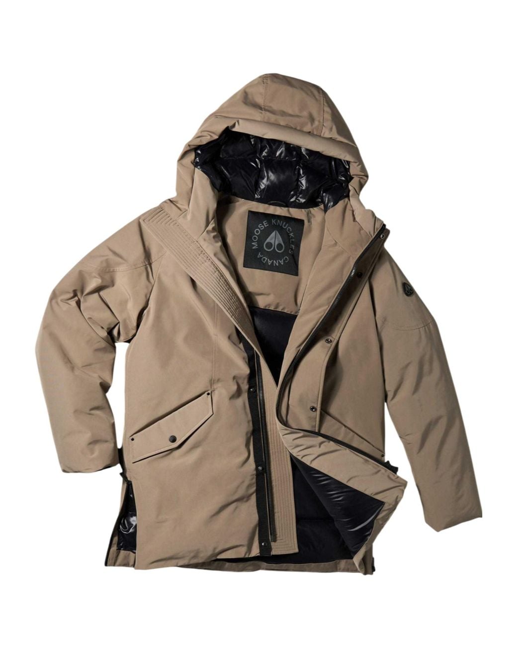 Moose Knuckles Brown West-Ed 3Q Down Jacket for men
