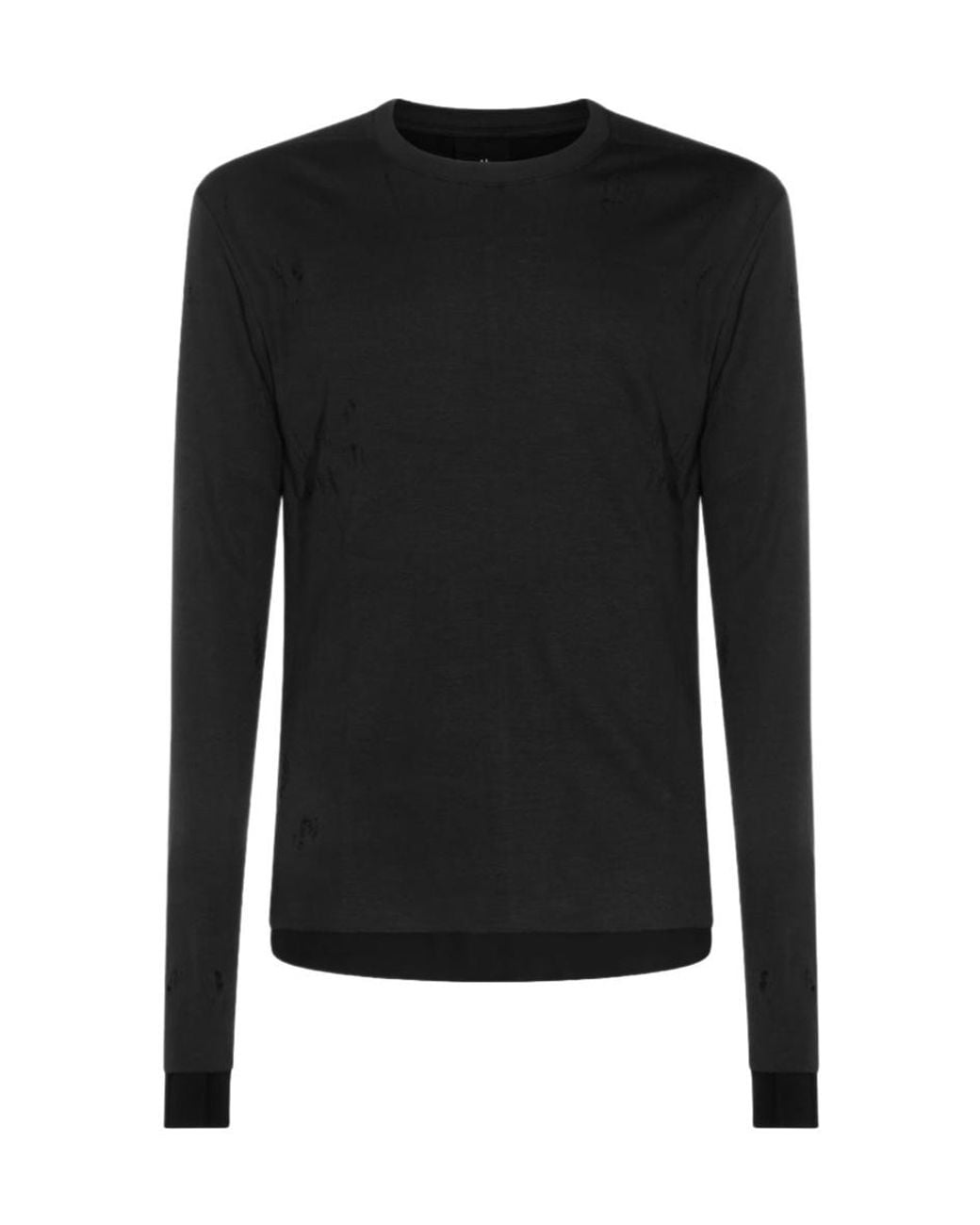 Thom Krom Black Long-Sleeve T-Shirt for men