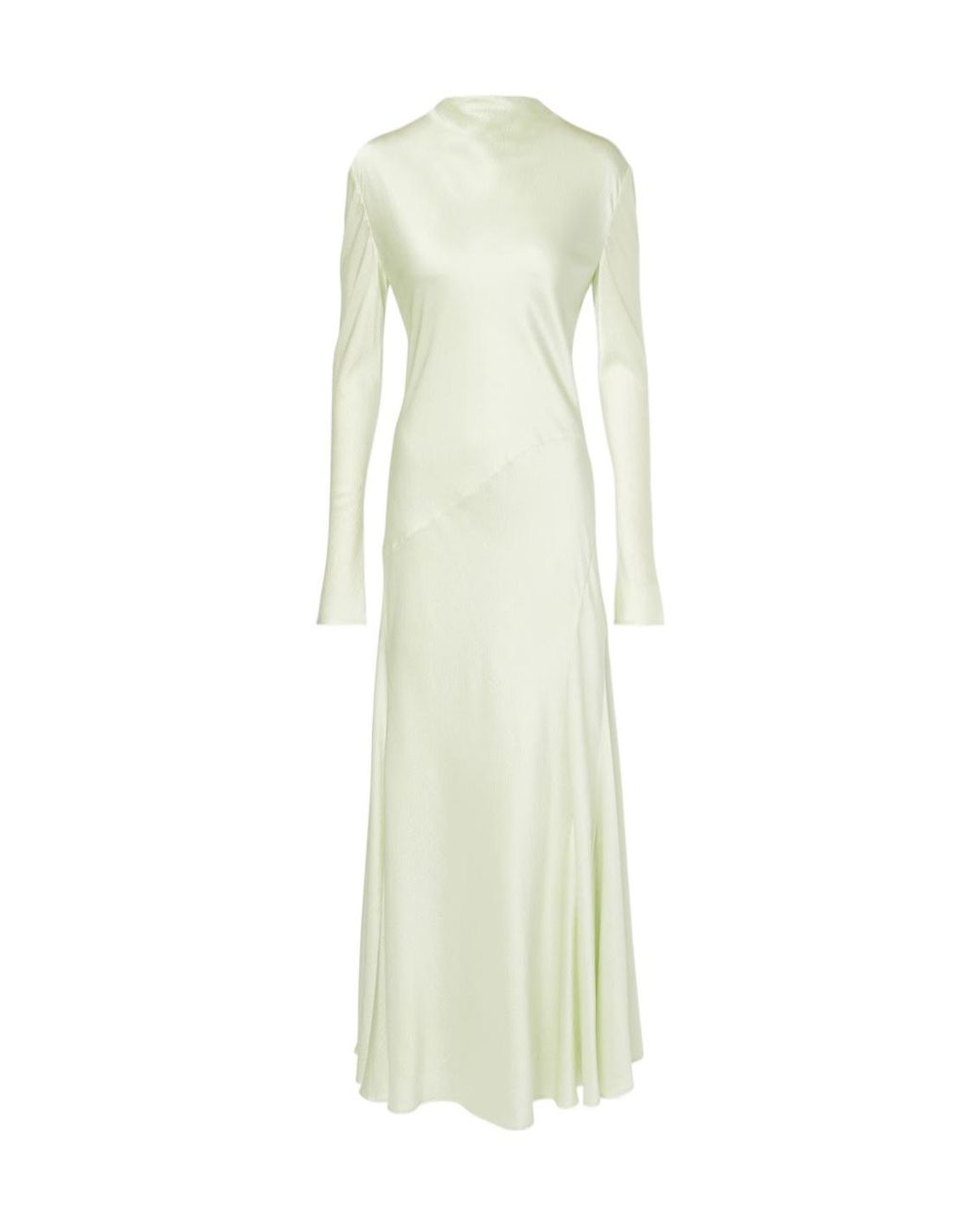 TOVE White Raquel Silk-Blend Maxi Dress