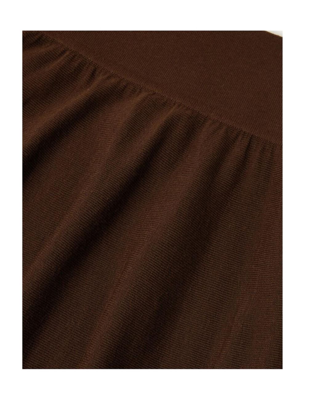 Loro Piana Brown Marigold Skirt
