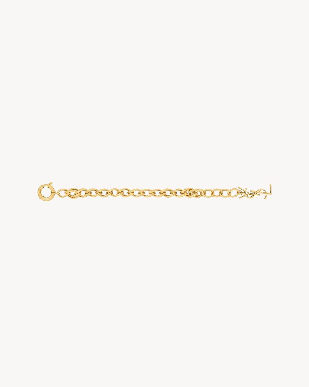 Saint Laurent Metallic Rope Chain Bracelet