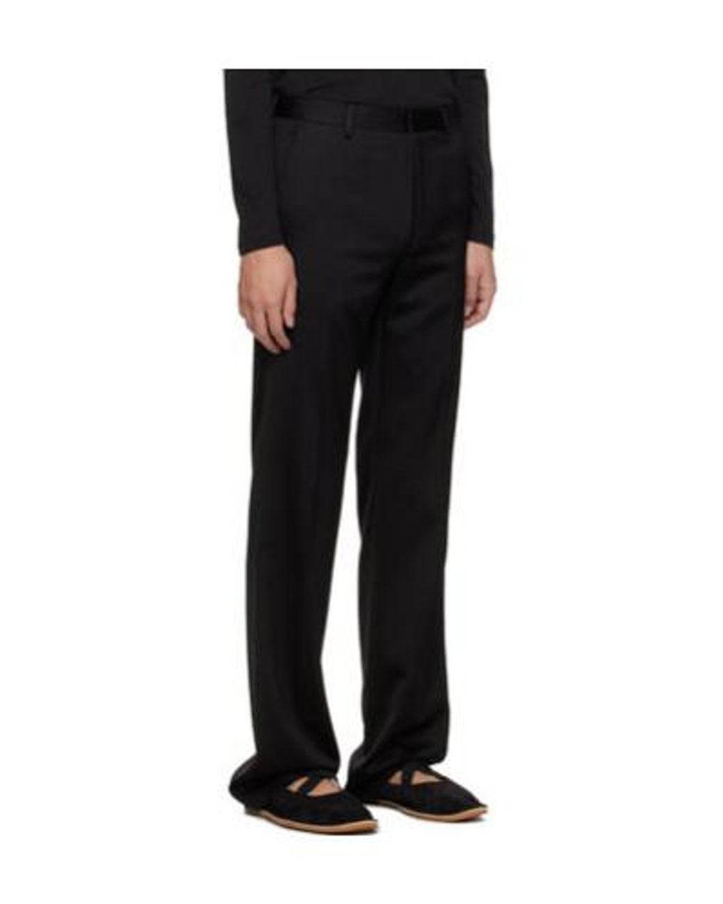 Dries Van Noten Black Multi-Pocket Casual Pants for men