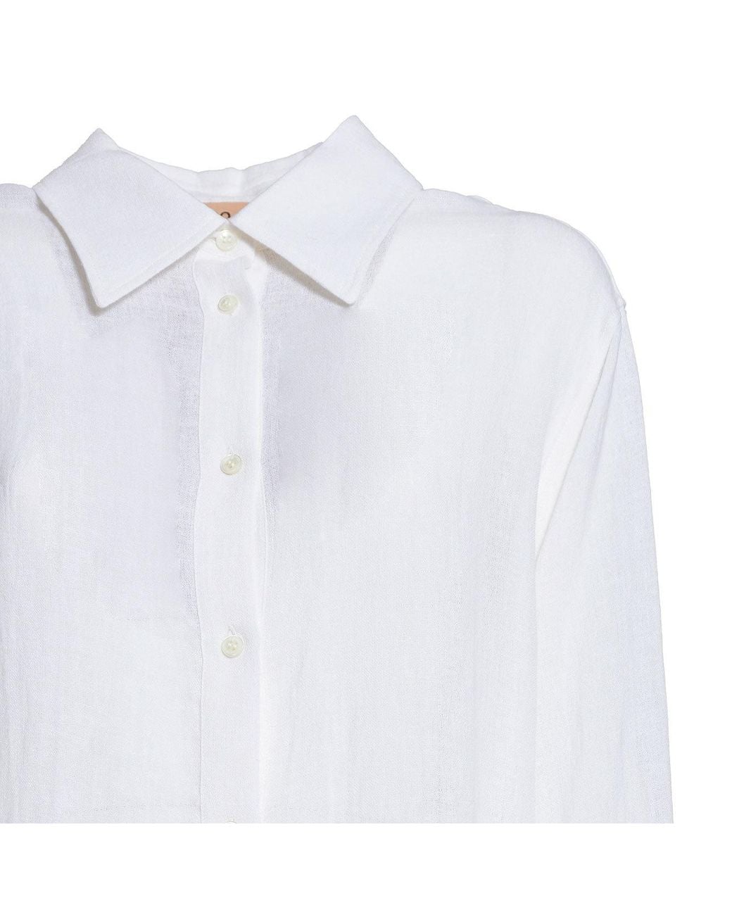 N°21 White Semi Sheer Embellished Tunic