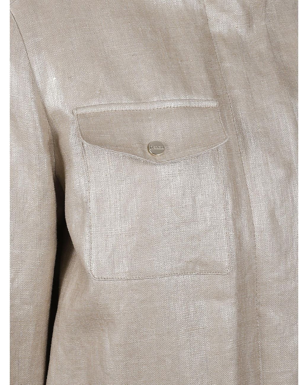 Herno Gray Flap Pocket Casual Jacket