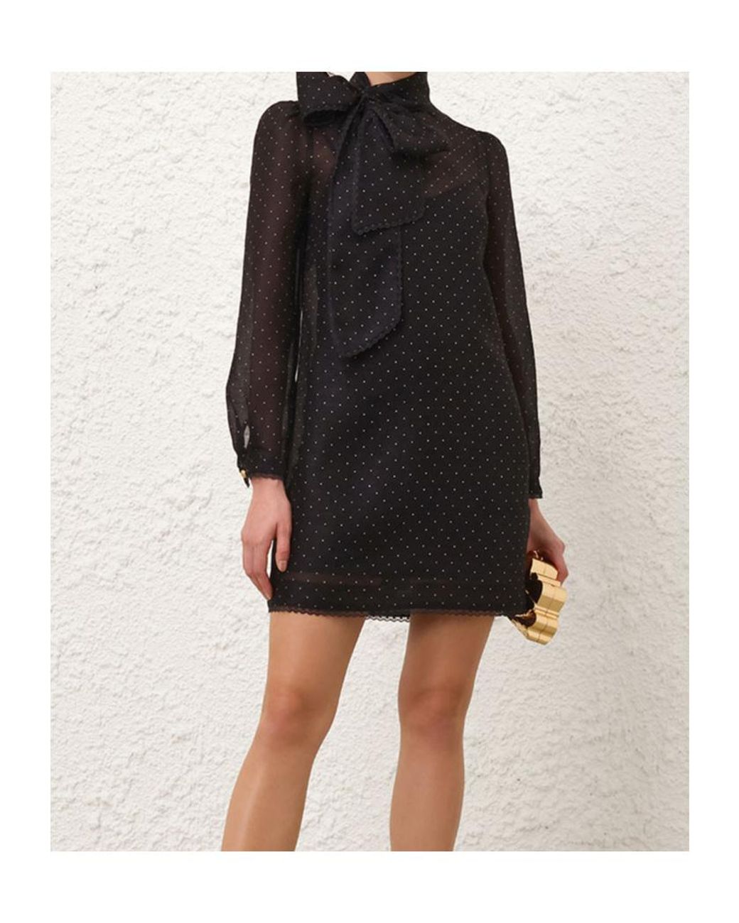 Zimmermann Black Dream Mini Dress