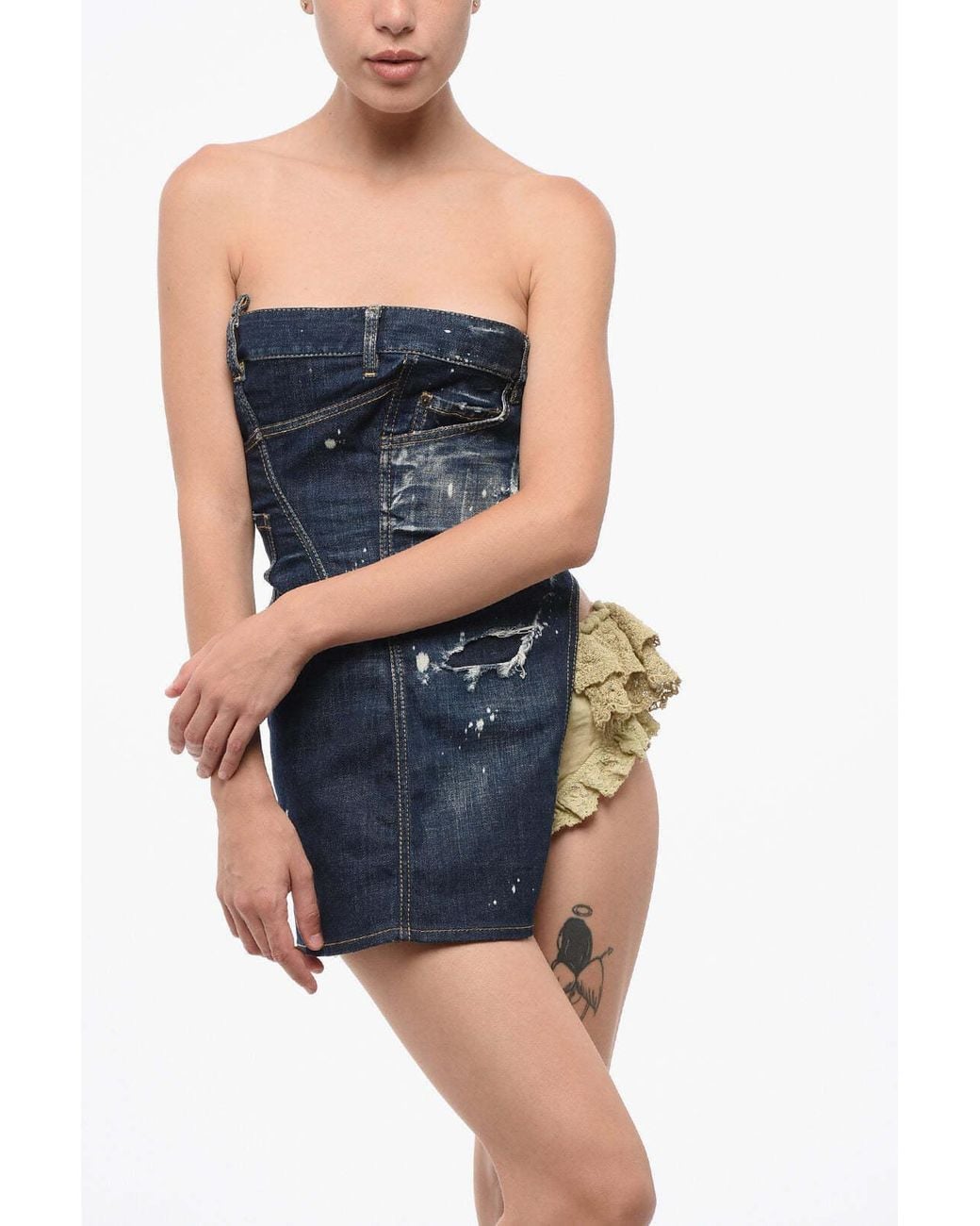 DSquared² Blue Mini Dress