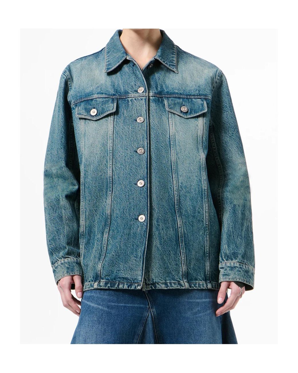 Our Legacy Blue Button-Front Denim Jacket