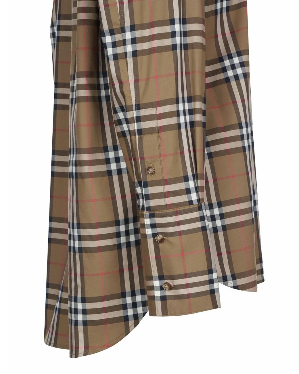 Burberry Multicolor Regular Fit Check Stretch Cotton Shirt