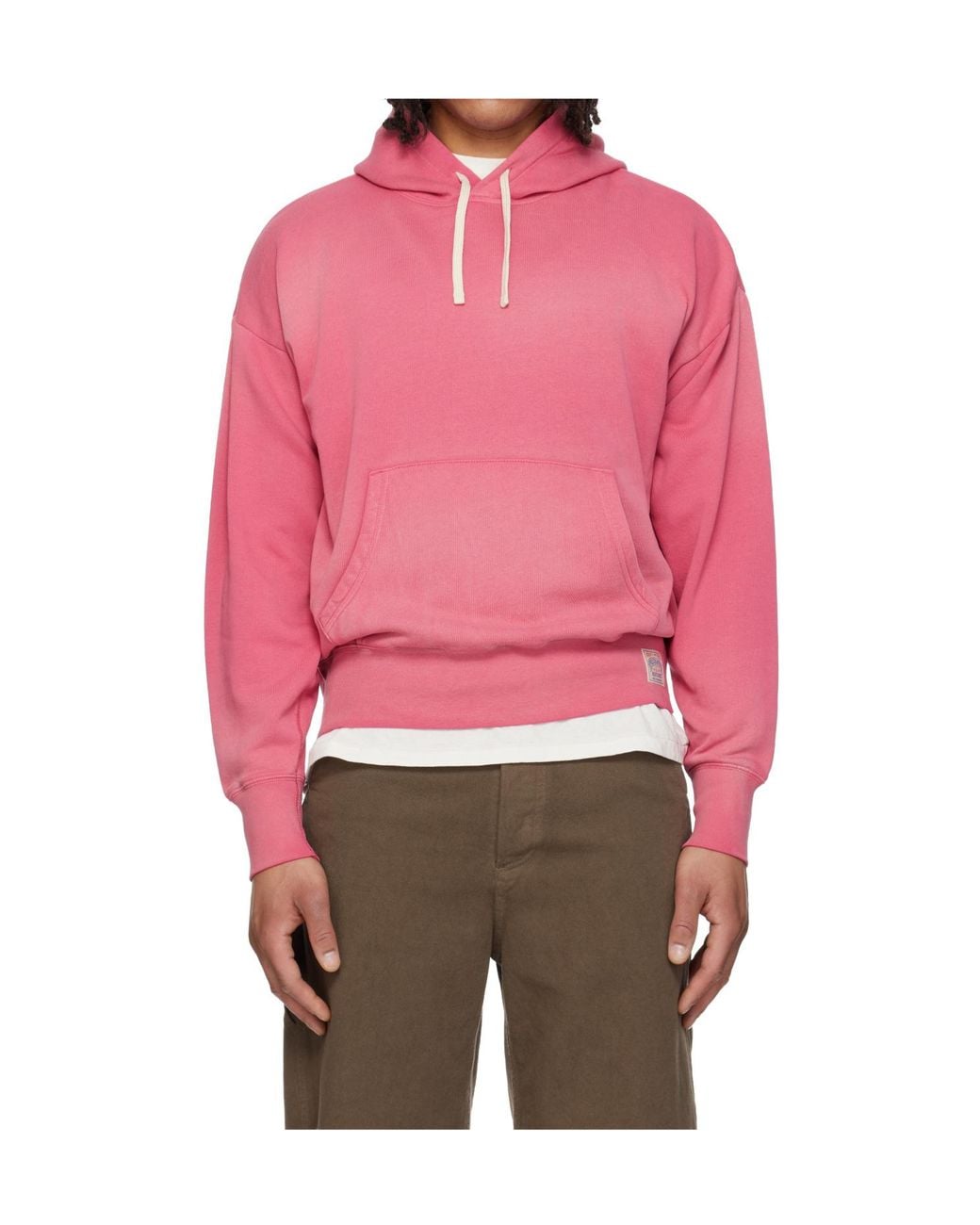 Polo Ralph Lauren Pink Long-Sleeved Hooded Sweatshirt for men