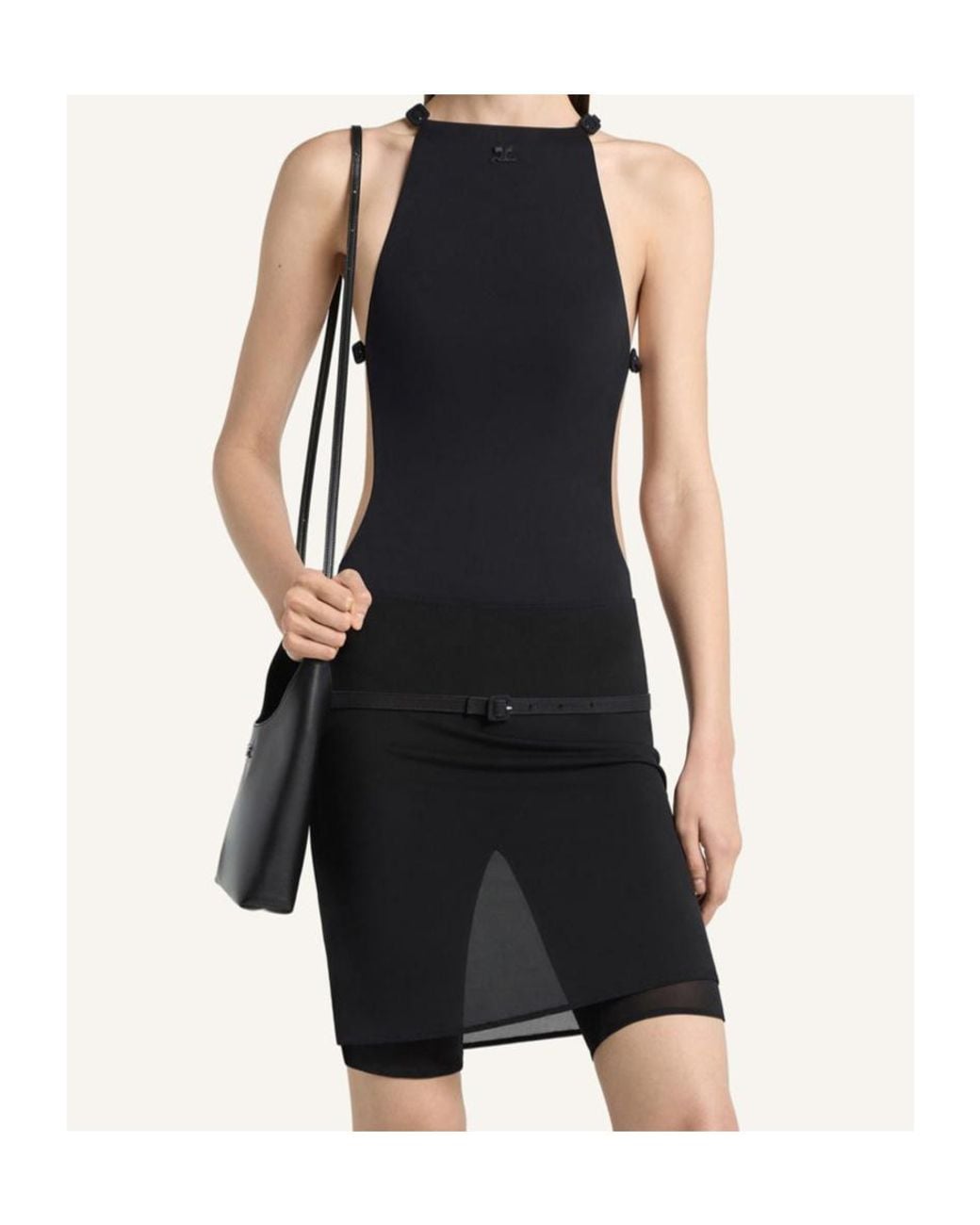 Courreges Black Courrèges Cut-Out One-Piece Swimsuit
