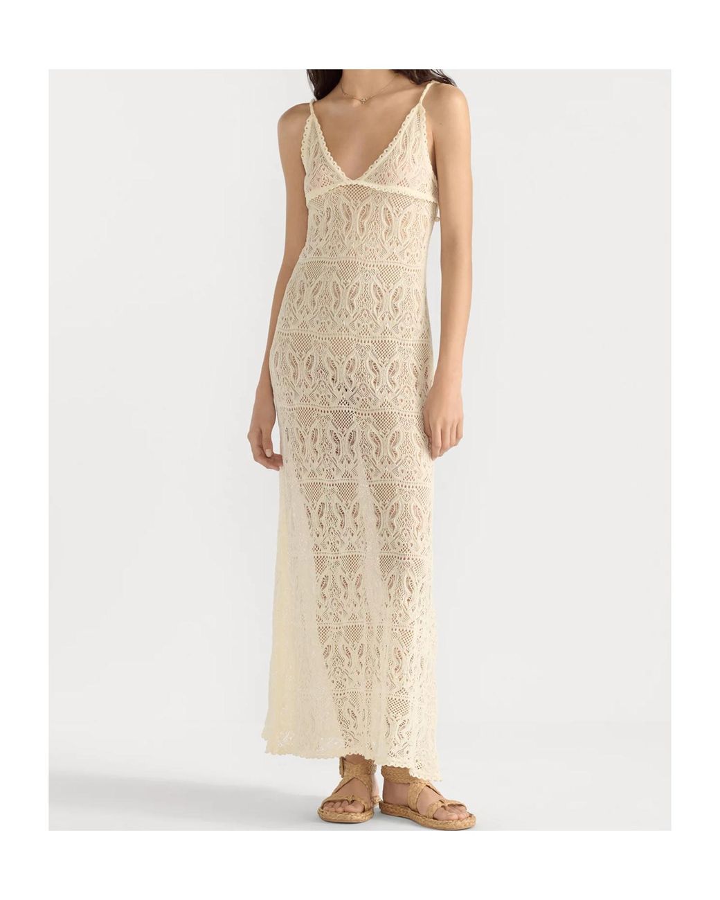 Dior White Iviera Long Flared Dress
