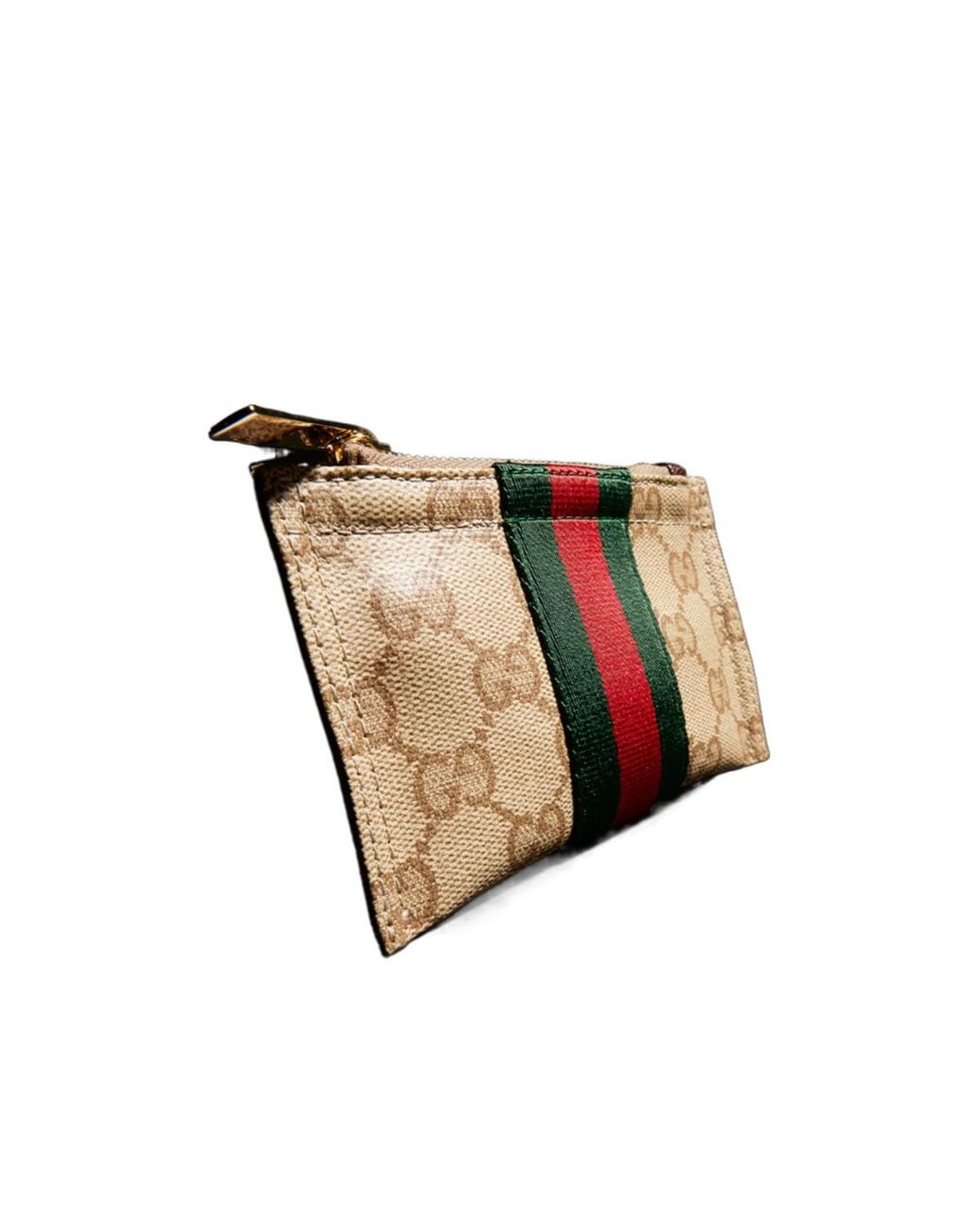 Gucci White Mini Pouch With Web