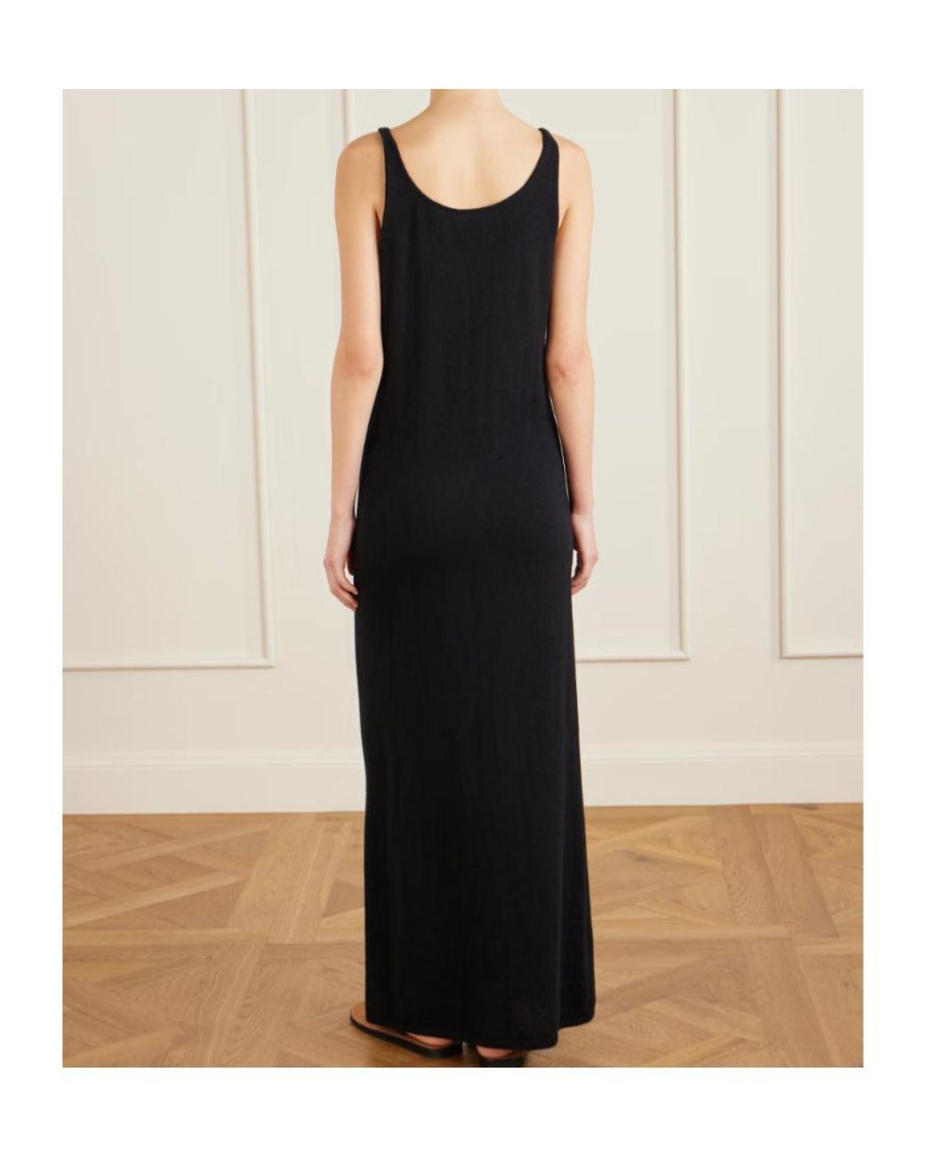 The Row Black Nareen Cashmere Maxi Dress