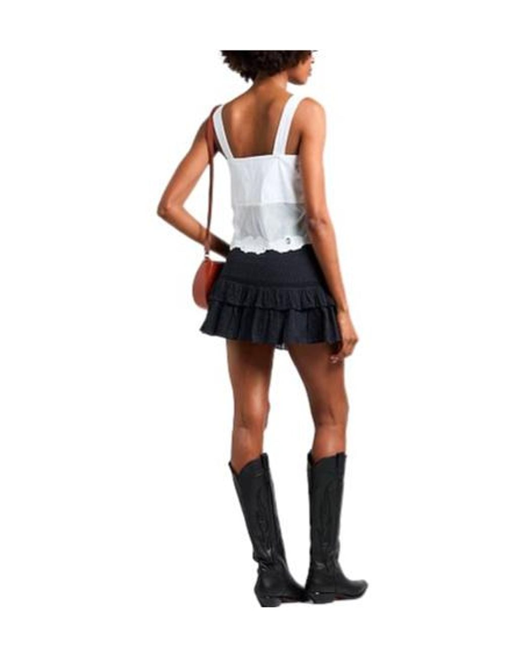 Rag & Bone White Solid Color Sleeveless Top