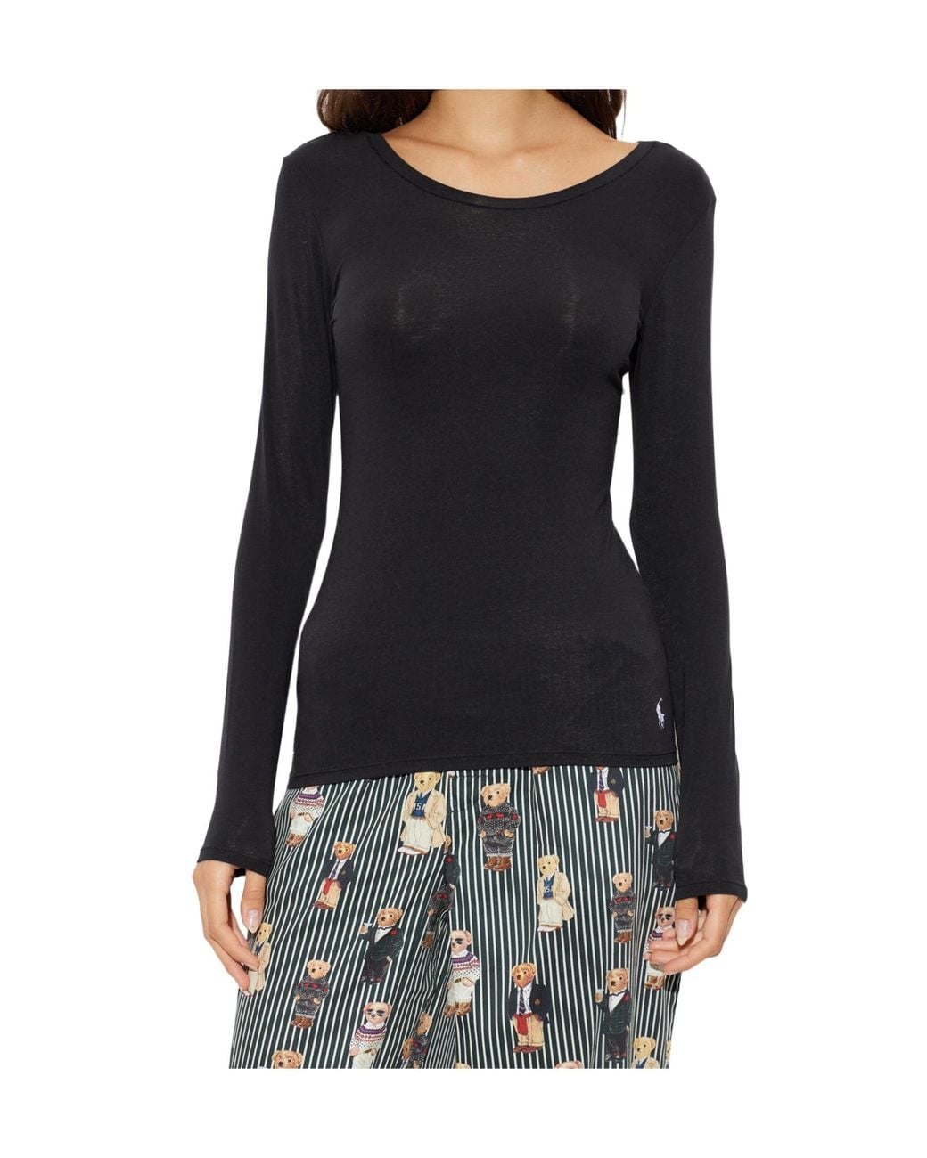 Polo Ralph Lauren Black Long-Sleeve T-Shirt