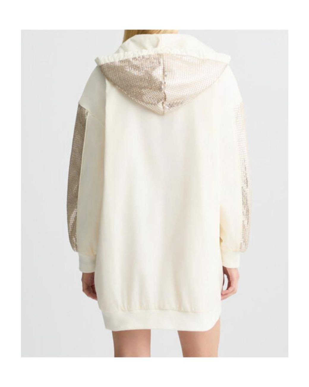 Liu Jo Natural Sequinned Parka