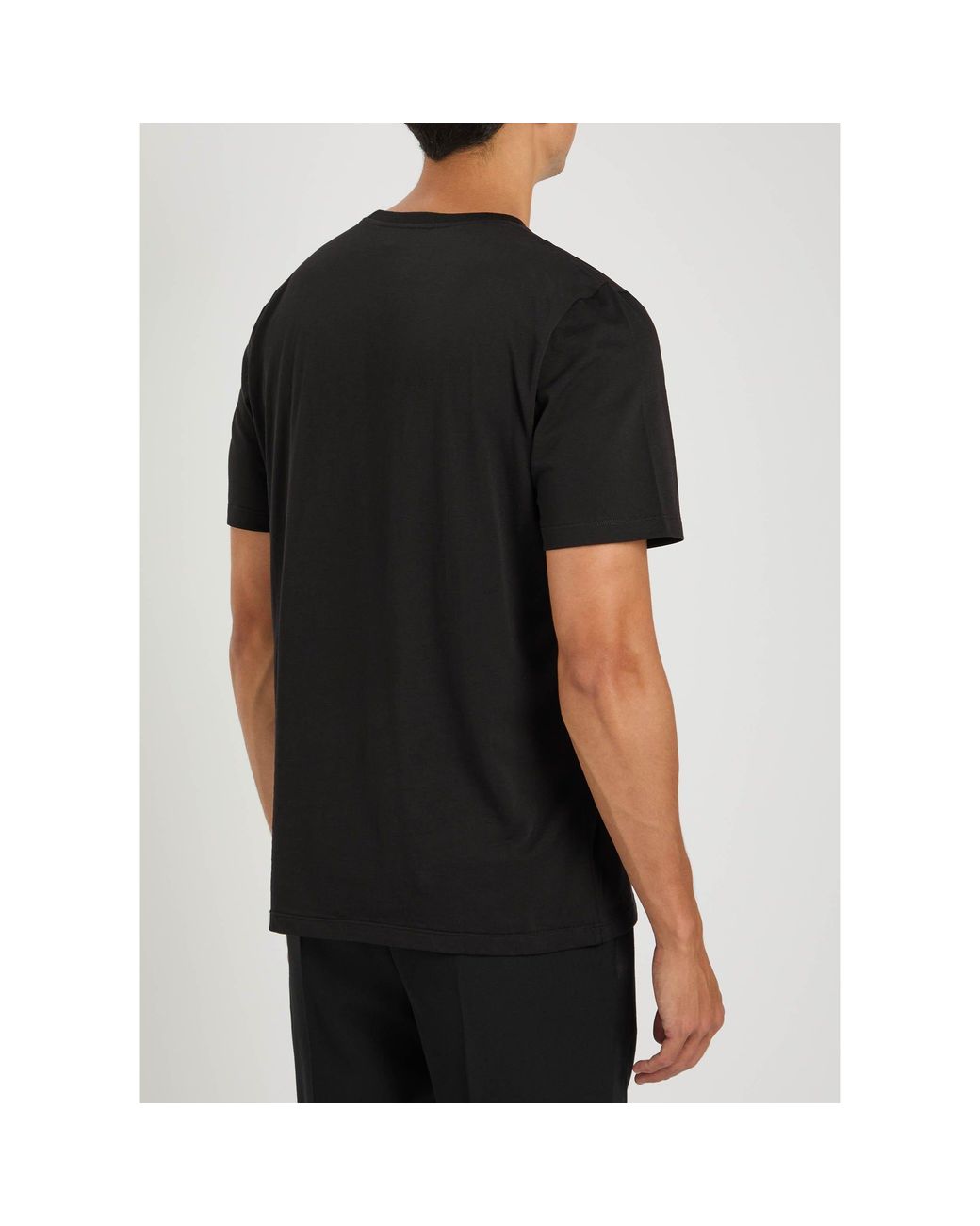 Saint Laurent Black Crew-Neck T-Shirt for men