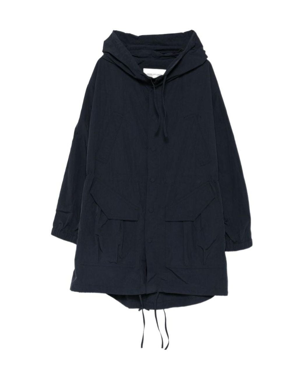 Dries Van Noten Blue Long Sleeve Hooded Jacket for men