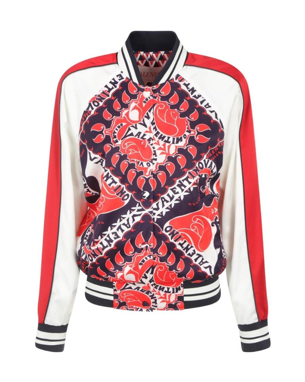 Valentino Red Logo Casual Jacket