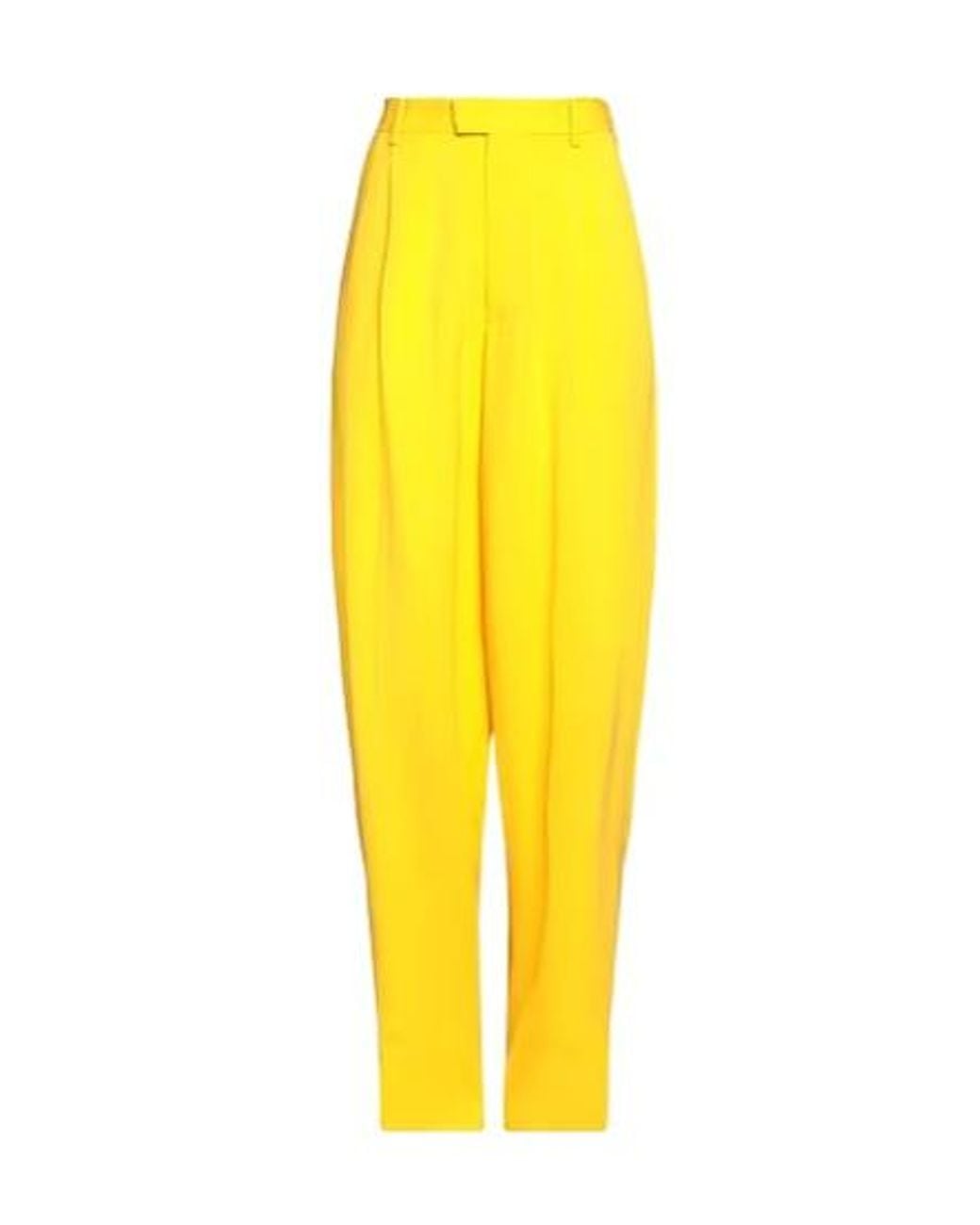 Marni Yellow High Waist Slim Fit Suit Pants