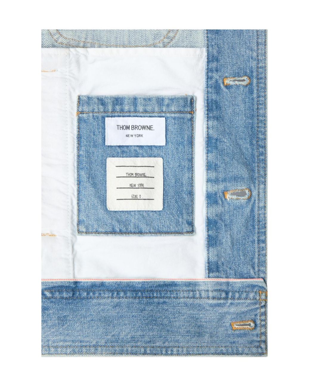 Thom Browne Blue Classic Denim Jacket for men
