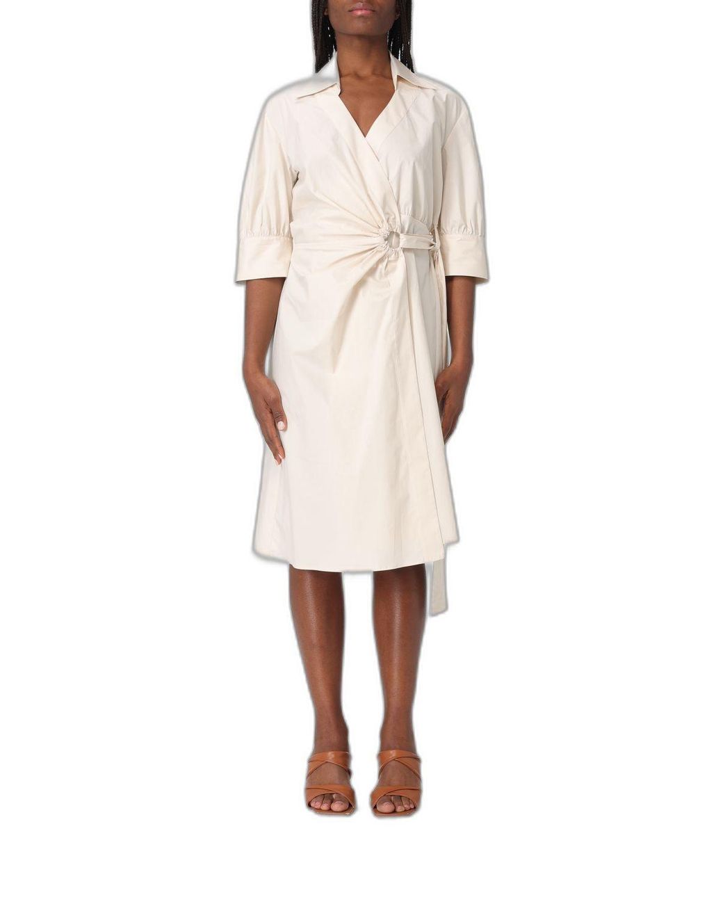 Pinko Natural Wrap Dresses