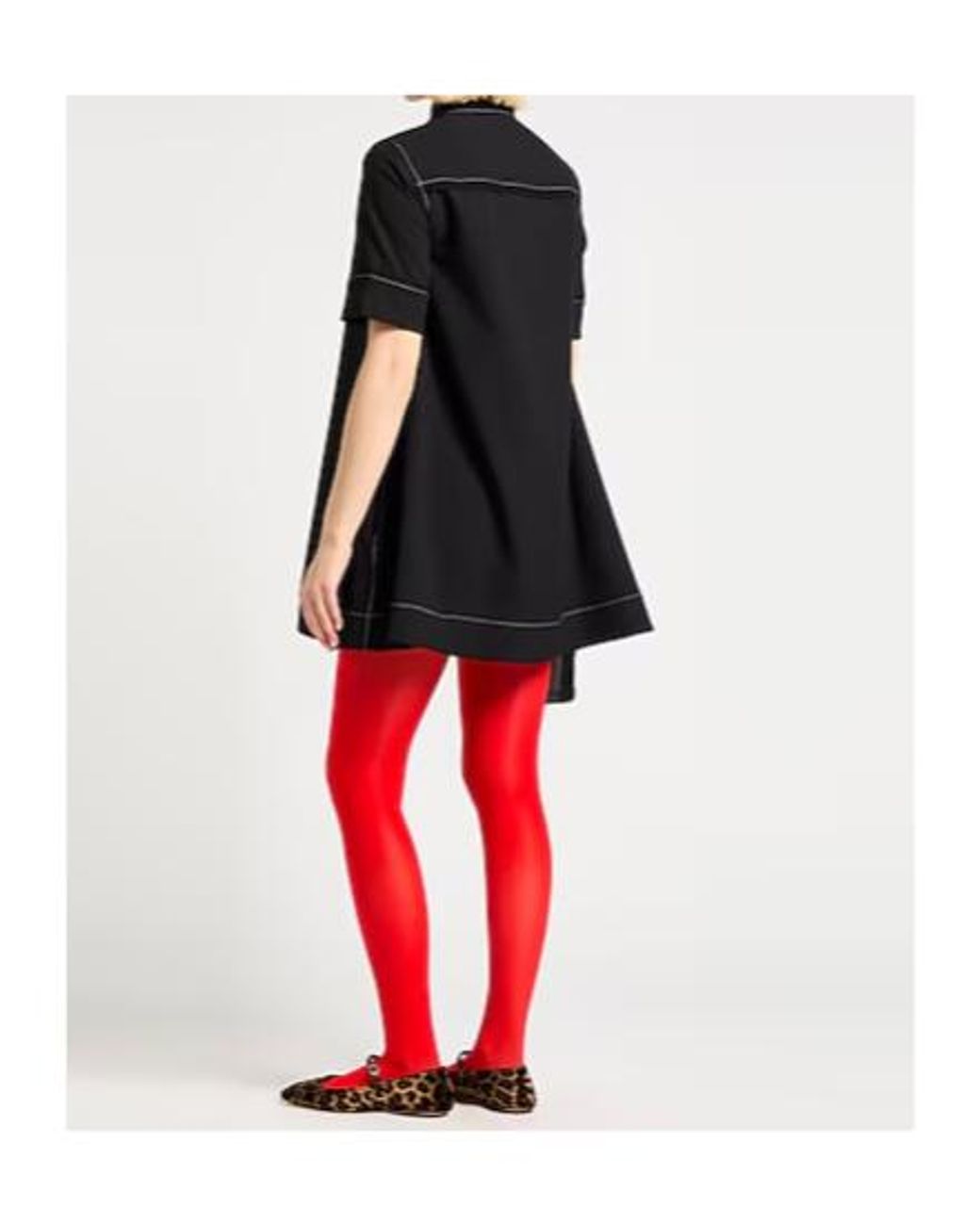 Ganni Black Short Sleeve Dress