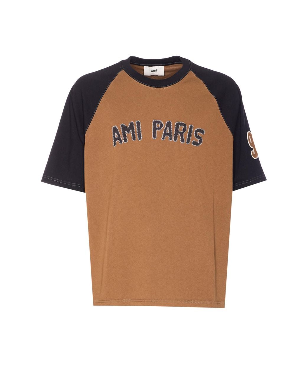 AMI Brown Ami T-Shirts And Polos Cotton for men