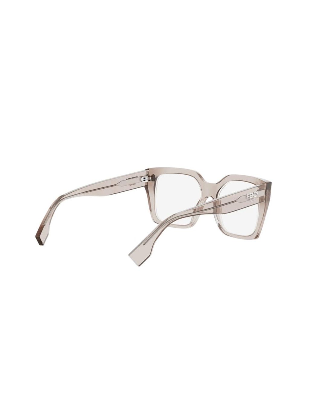 Fendi White Eyewear Square Frame Glasses for men