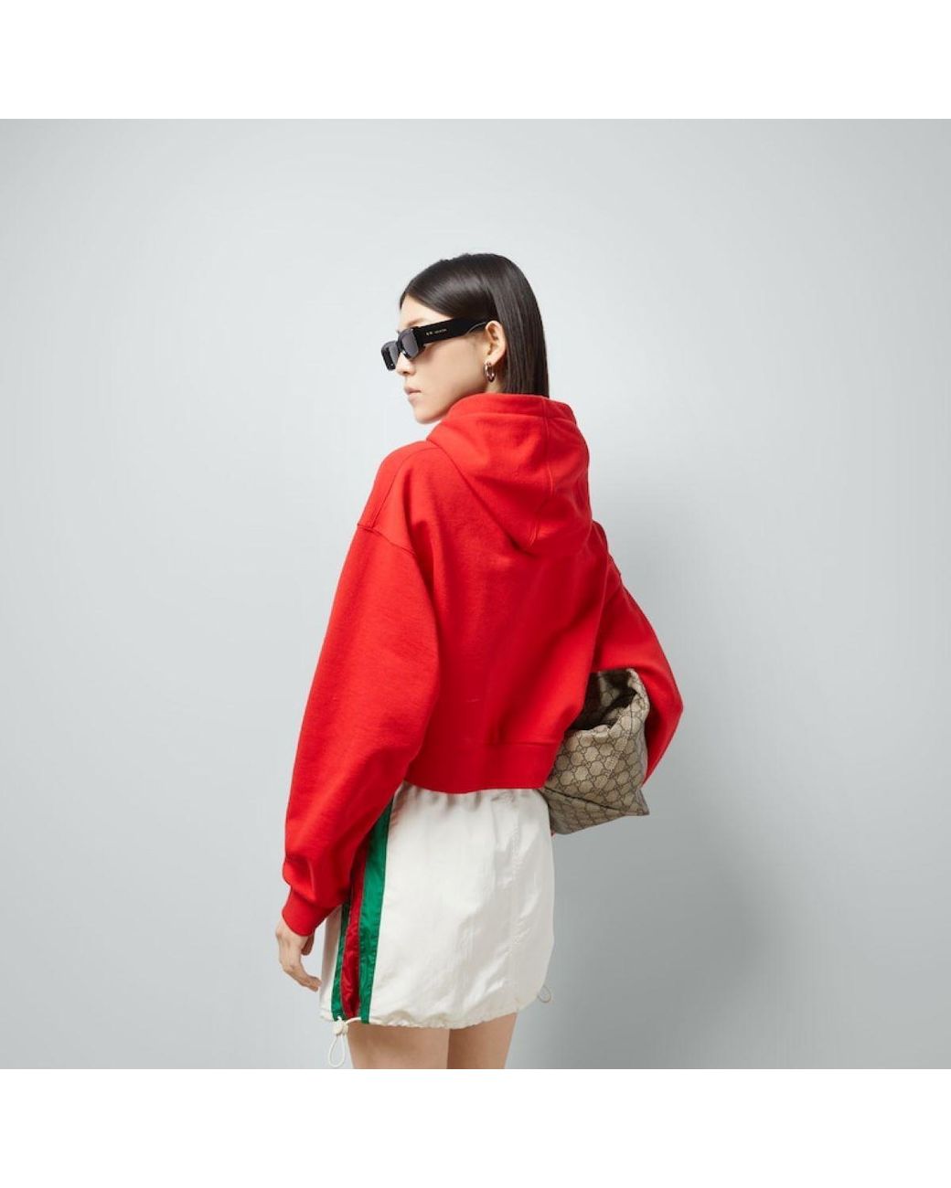 Gucci Logo-Embroidered Cotton Hoodie