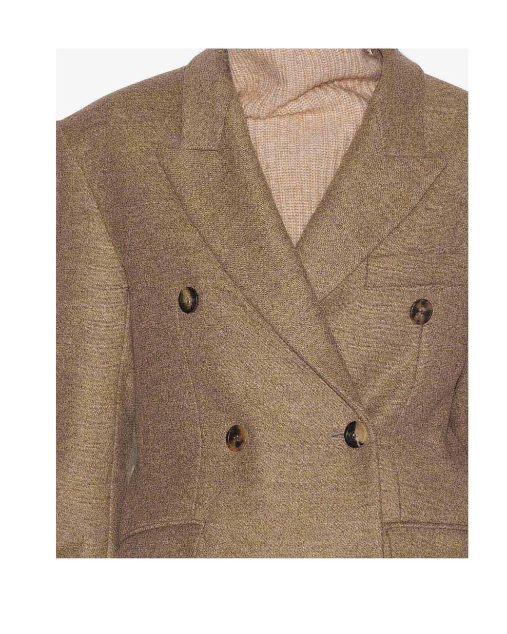 Isabel Marant Brown Double-Breasted Jacket