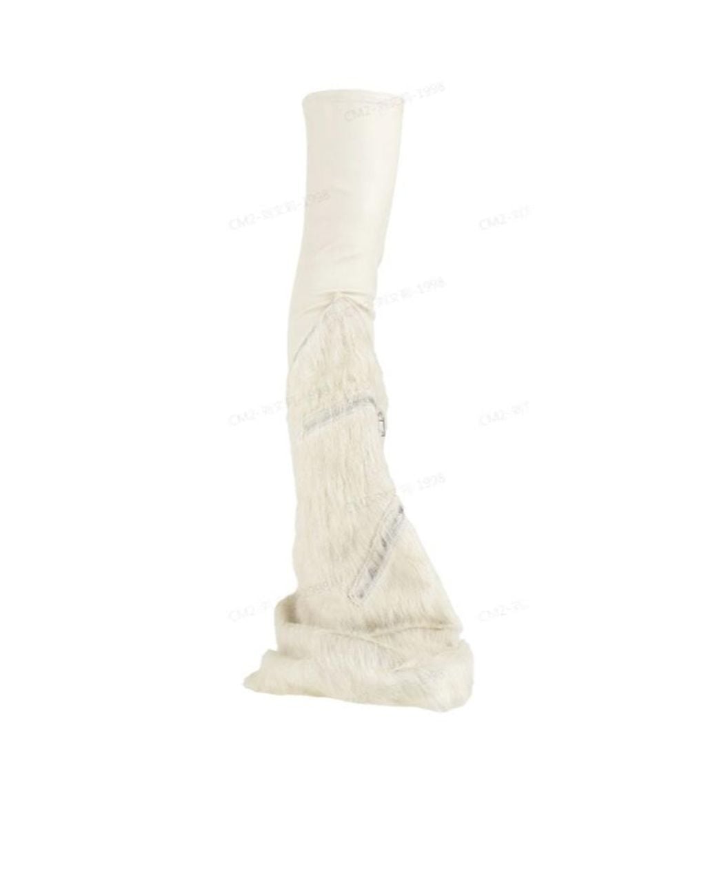 Rick Owens White Minimalist Boots
