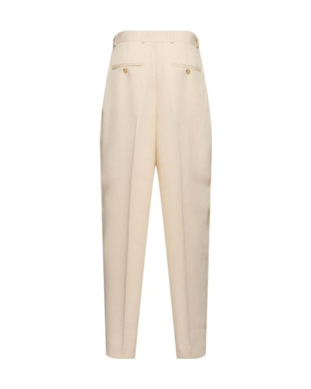 Totême Natural Pleated Viscose Poly Straight Pants