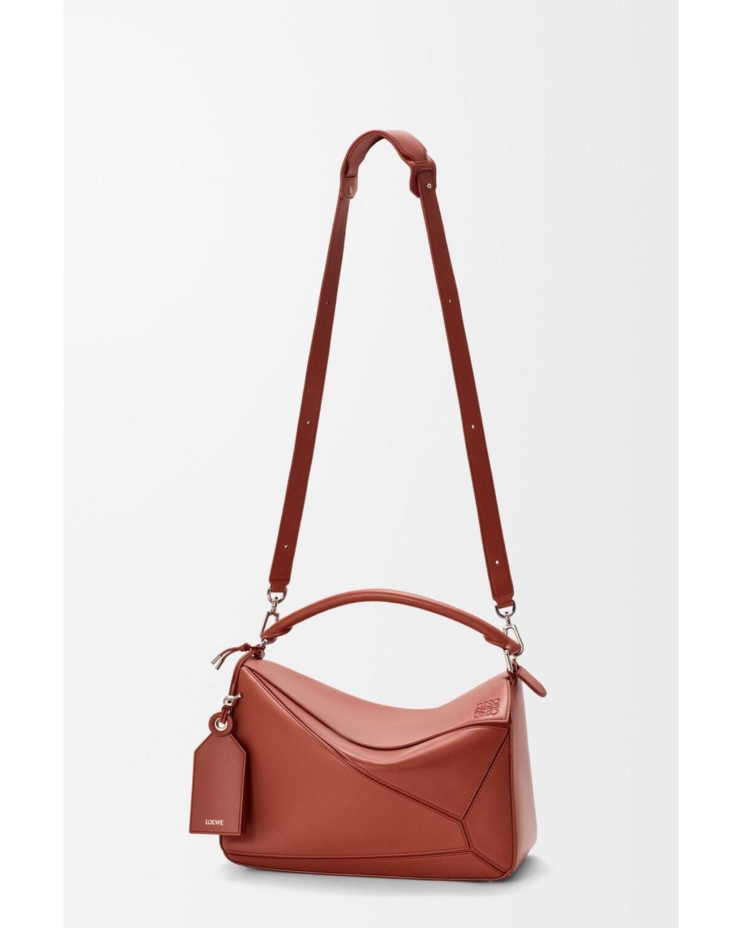 Loewe Red Large Featherlight Puzzle Bag for men