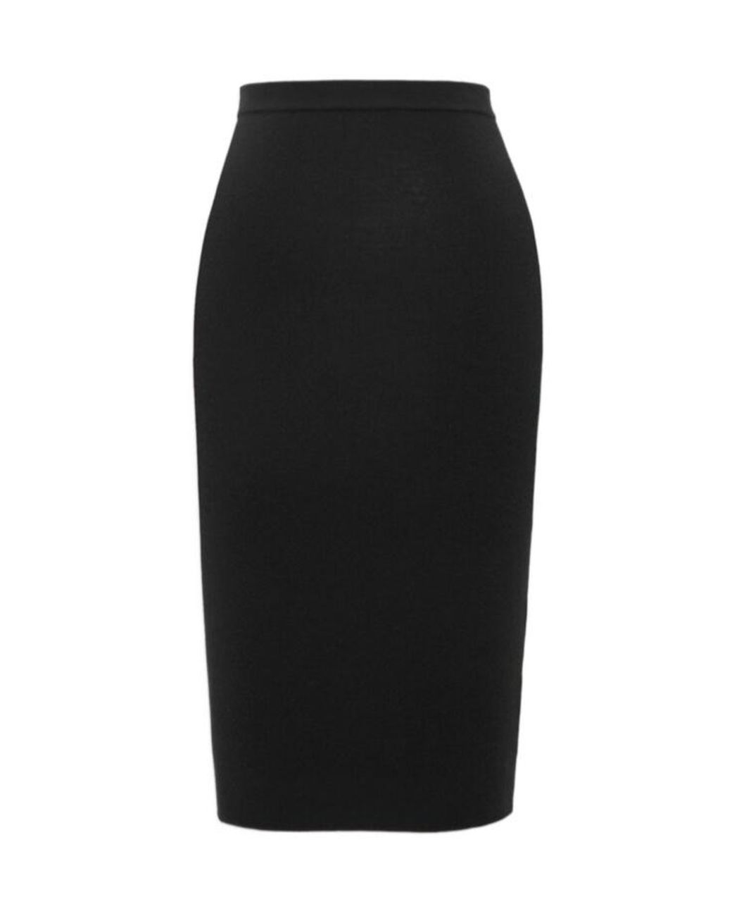Saint Laurent Black High Waist Pencil Skirt