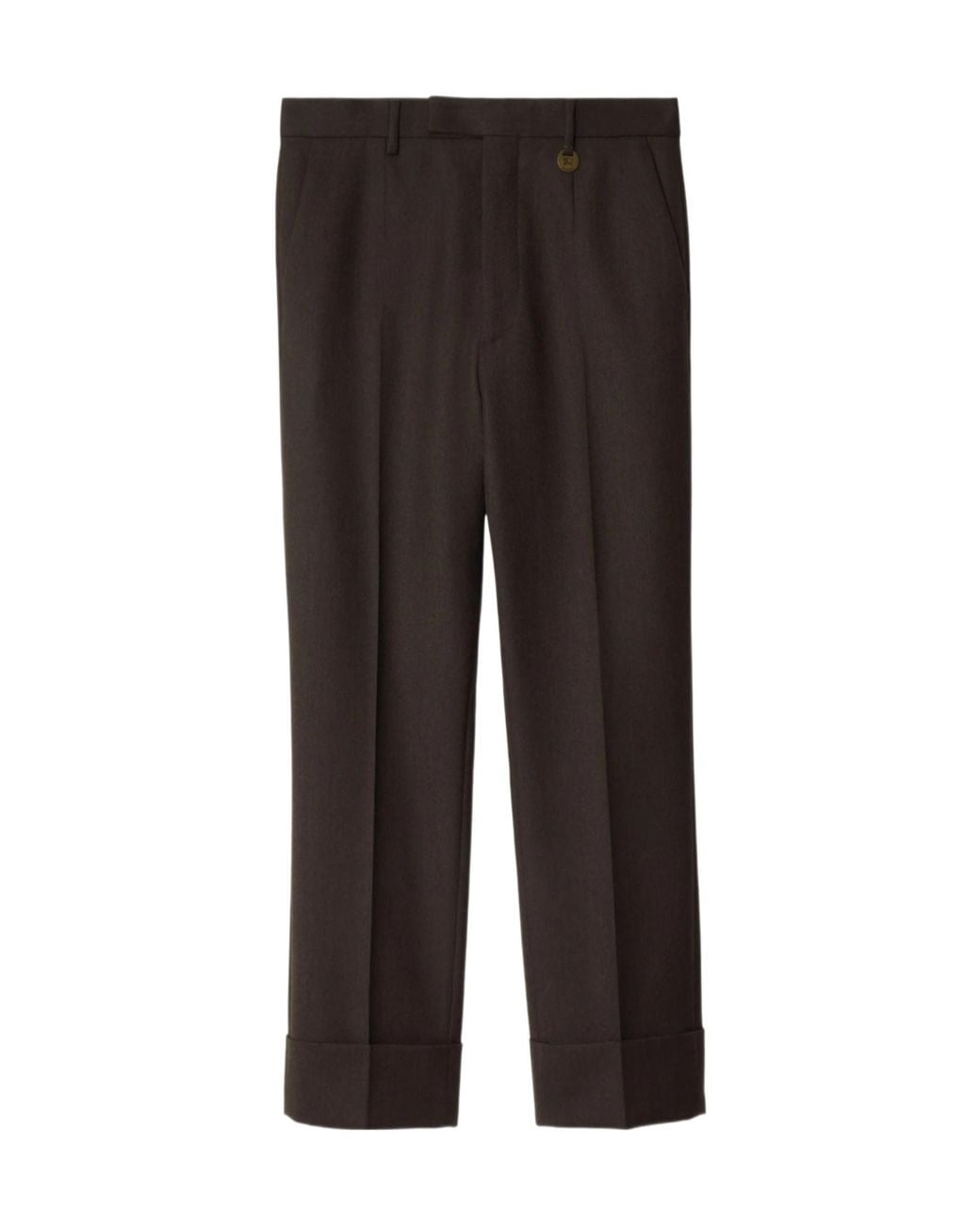 Burberry Black Straight-Leg Pleated Trousers for men