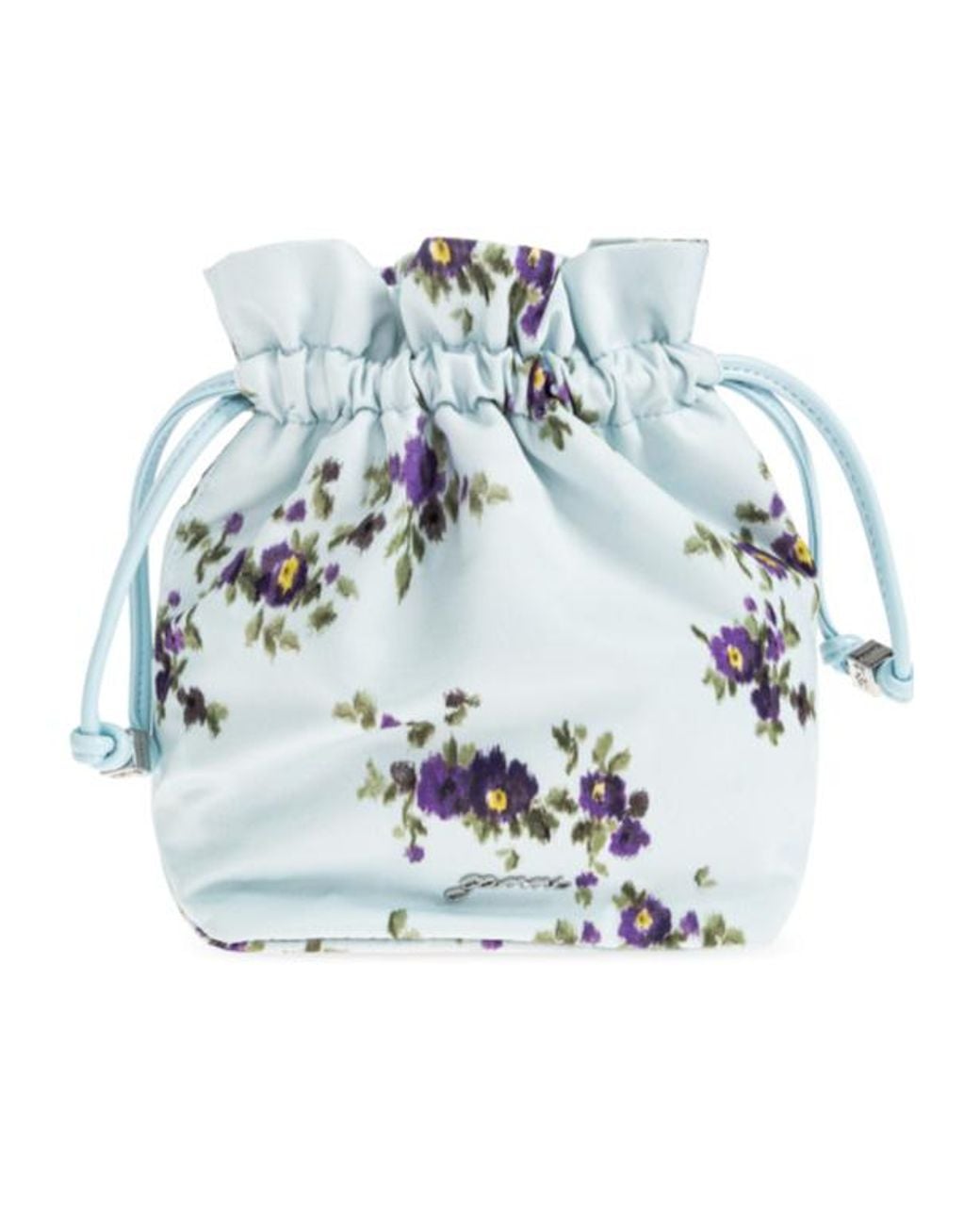 Ganni Blue Printed Pouch