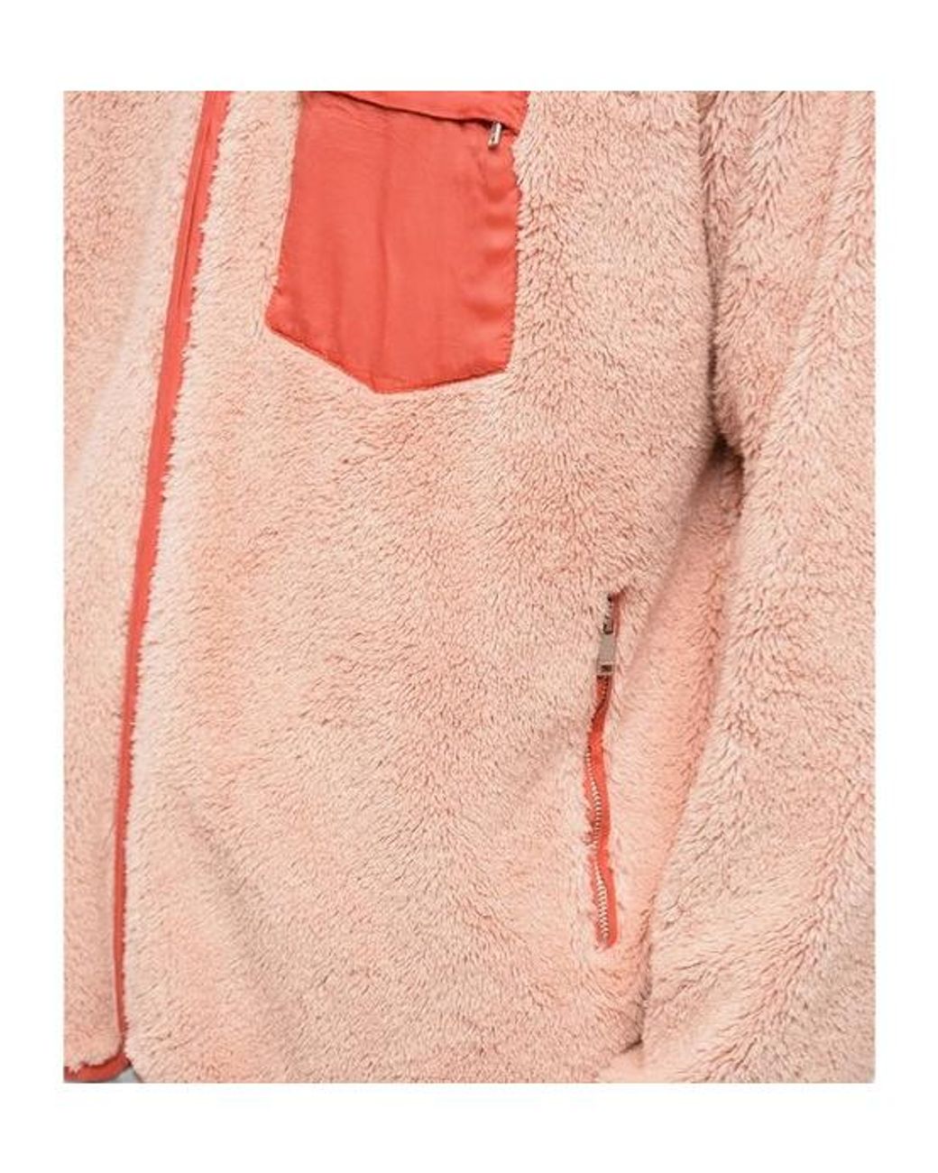 Jil Sander Pink Mock Neck Teddy Fleece Sweatshirt for men